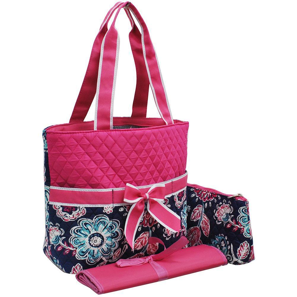 Medieval Blossom Quilted Diaper Bag Set