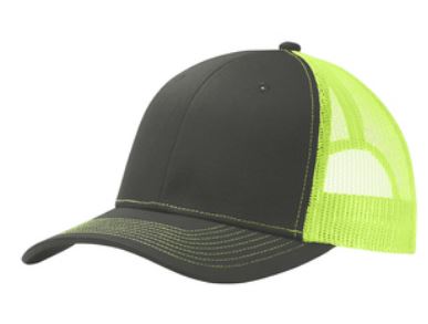 Snapback Trucker Cap C112 - Grey Steel/Neon Yellow