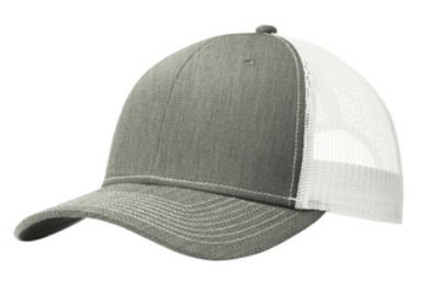 Snapback Trucker Cap C112 - Heather Grey/White