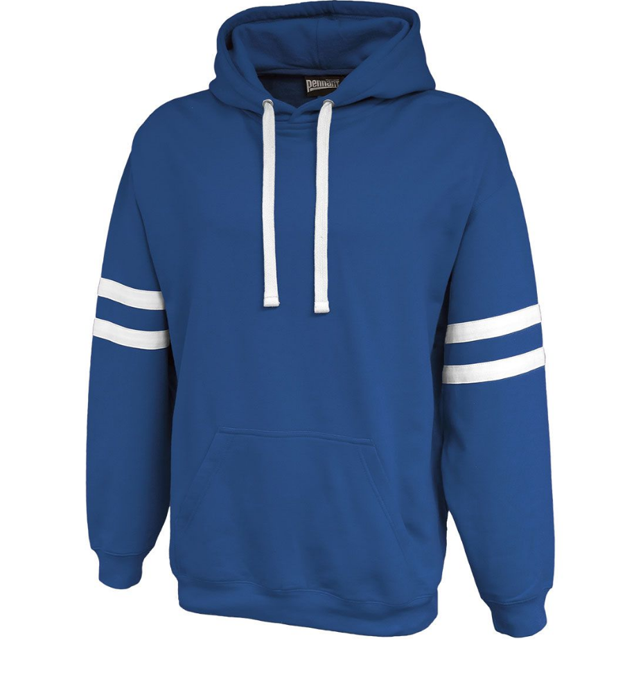 Twin Stripped Hoodie - ROYAL