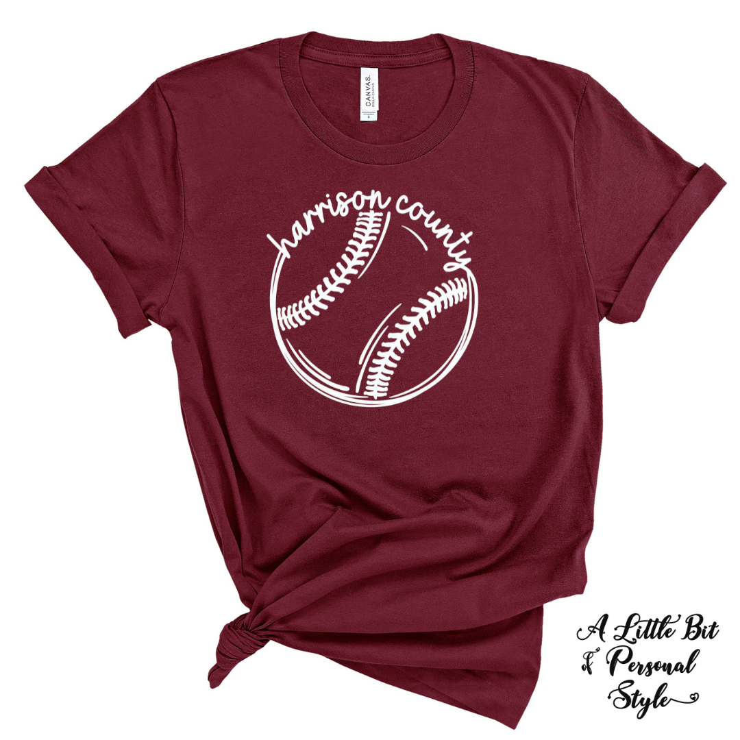 Harrison County BaseBall Doodle - Instant Gratification