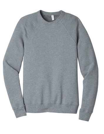 BELLA+CANVAS Unisex Sponge Fleece Raglan Sweatshirt BC3901 - Athletic Heather