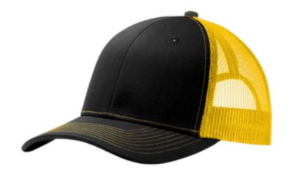 Snapback Trucker Cap C112 - Black/Gold