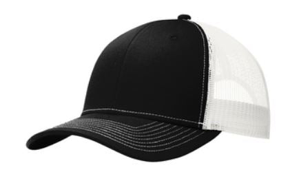 Snapback Trucker Cap C112 - Black/White