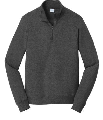 Port & Company Fleece 1/4-Zip Pullover Sweatshirt - PC8500Q - Dark Heather Grey