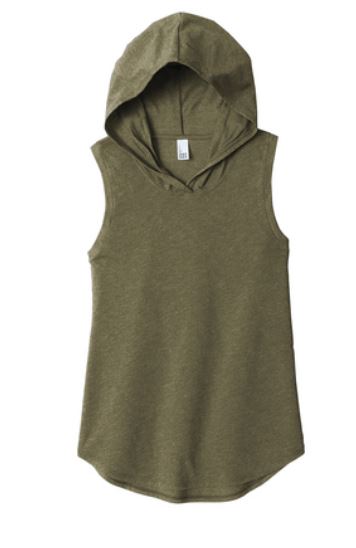 District Women’s Perfect Tri Sleeveless Hoodie - DT1375 - Forest