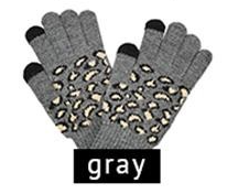 Grey Cheetah Gloves