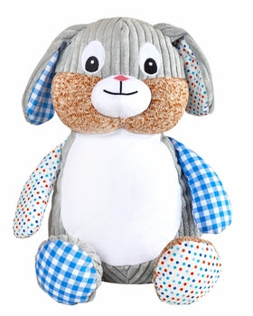 Cubbie Harlequin Bunny Blue - Personalized