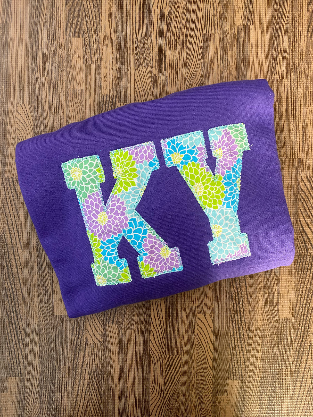 KY Floral Purple Crewneck Sweatshirt