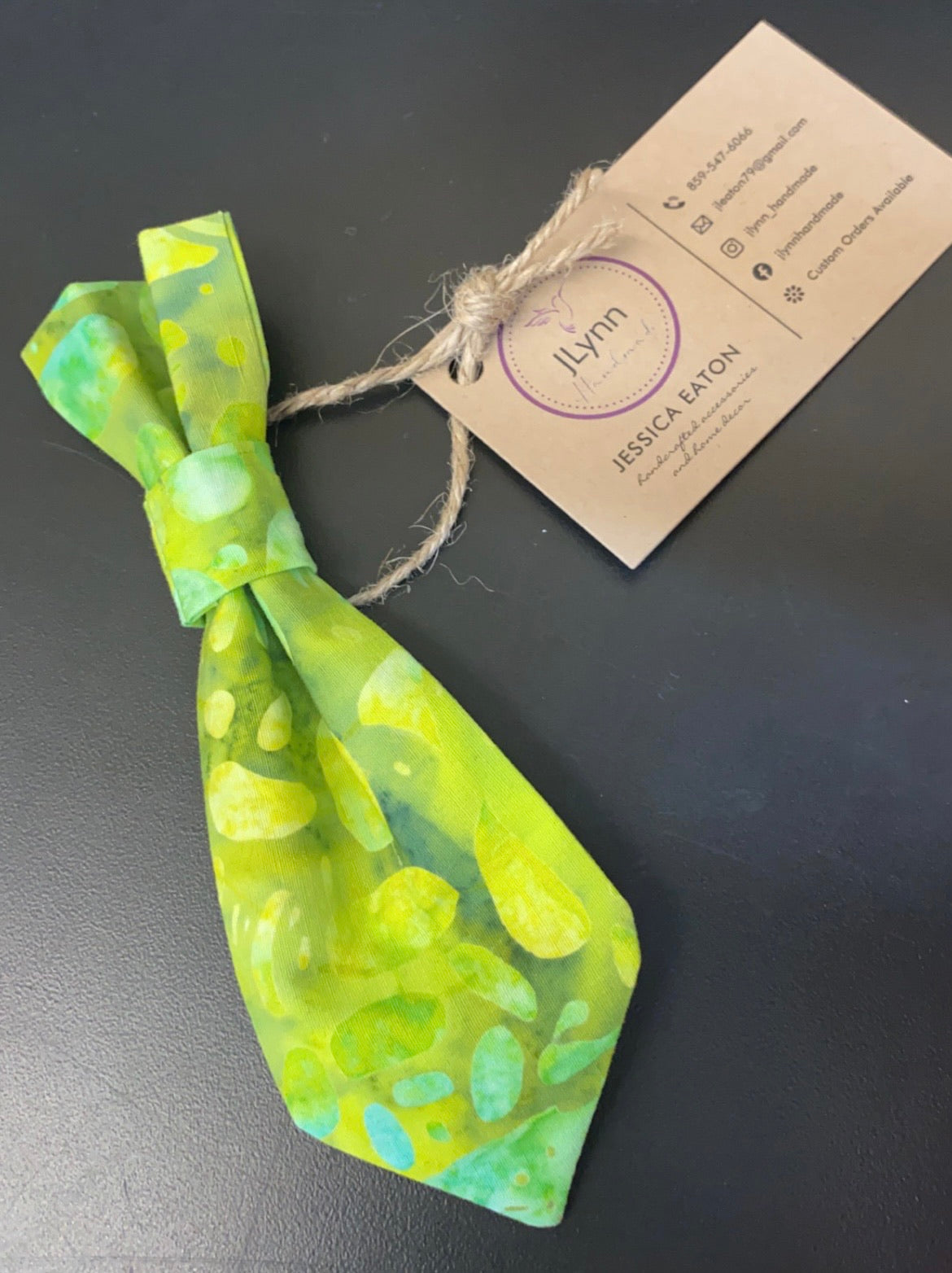 Green Pet Neck Tie - Small