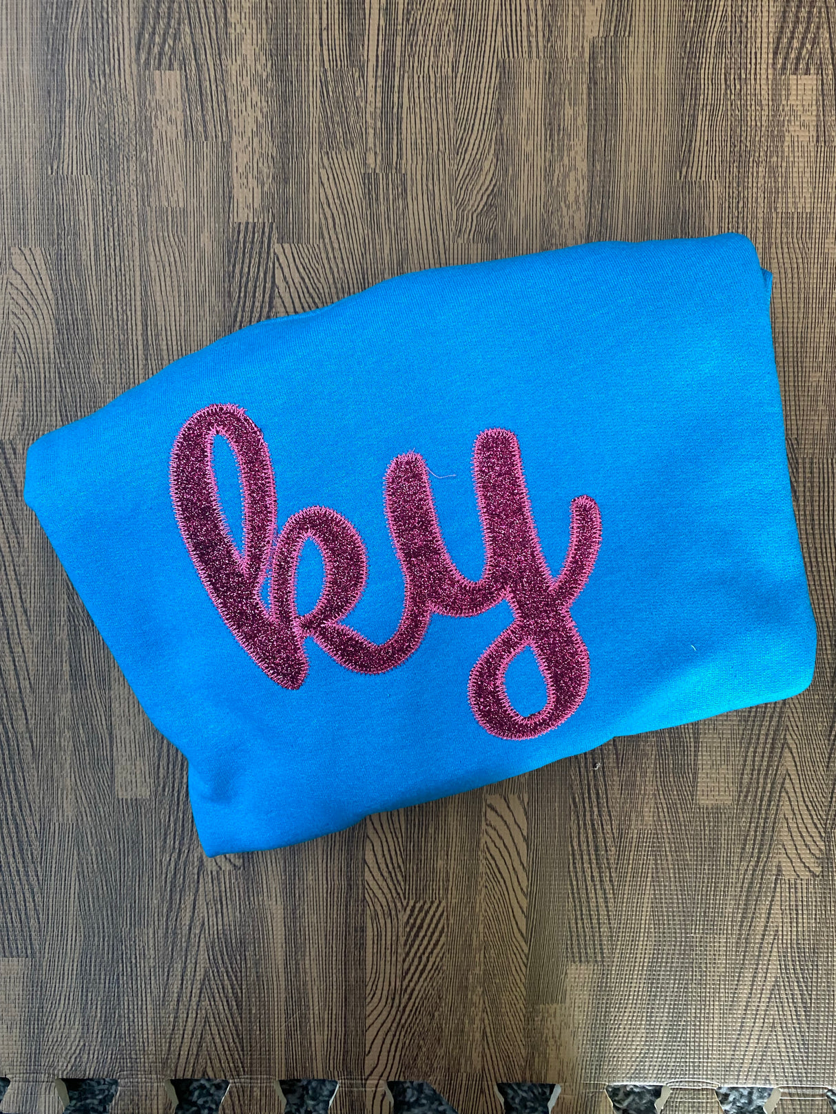 Glitter KY Aqua Crewneck Sweatshirt