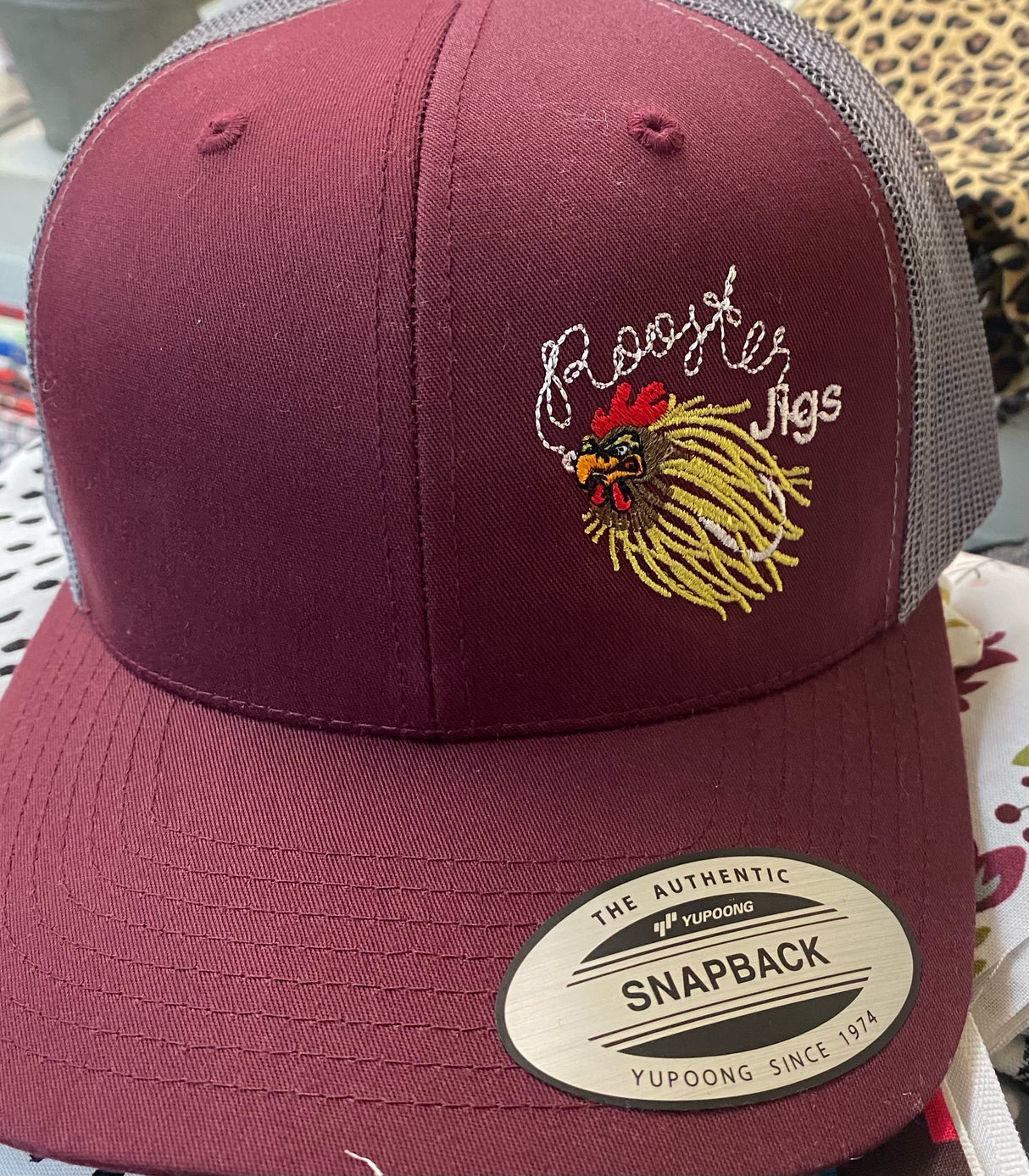 PCT Hat - Maroon/Grey