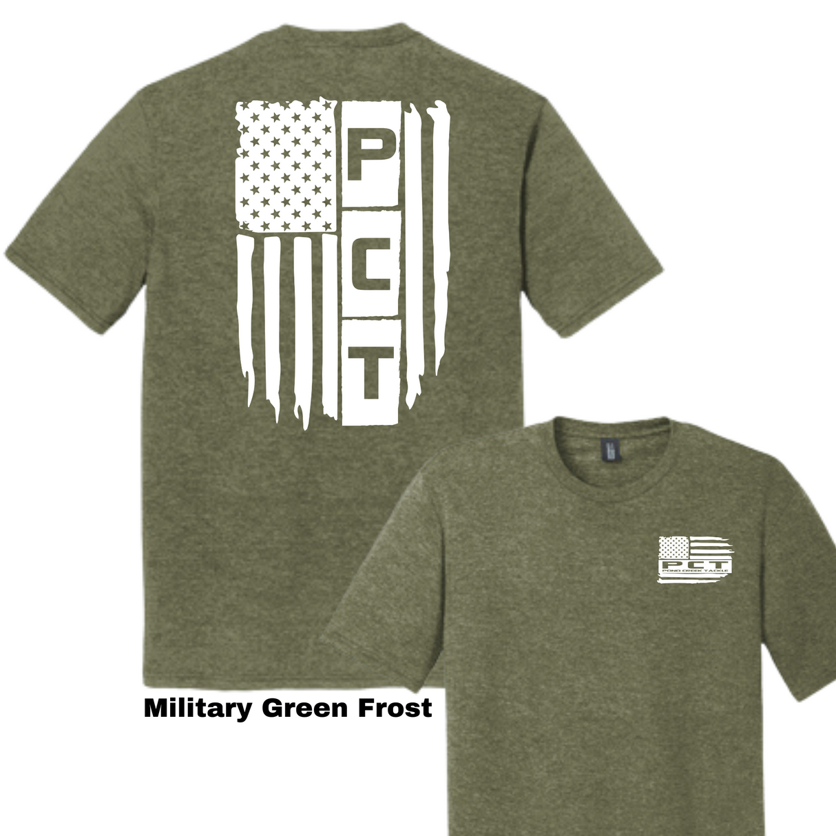 PCT Short Sleeve - front & back - Green Frost
