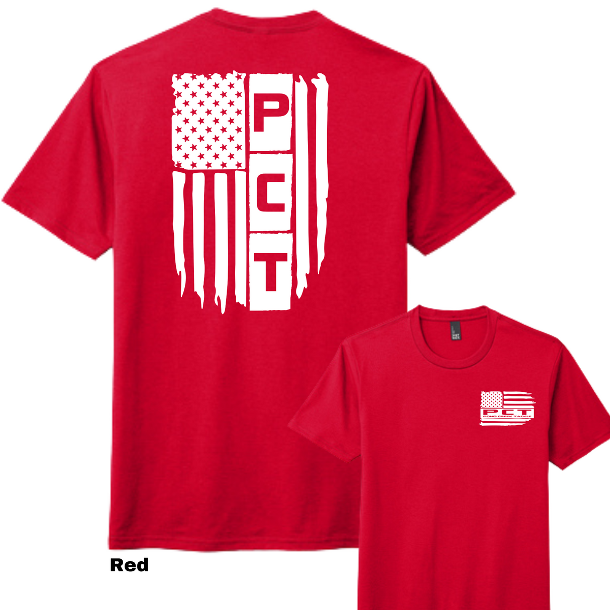 PCT Short Sleeve - front & back - Red