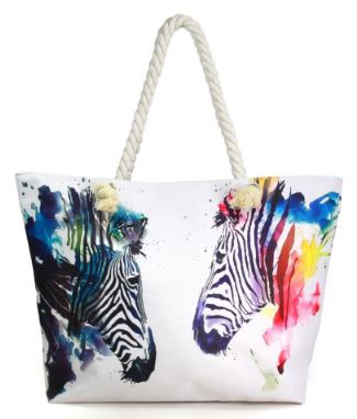 Zebra Print Tote Bag